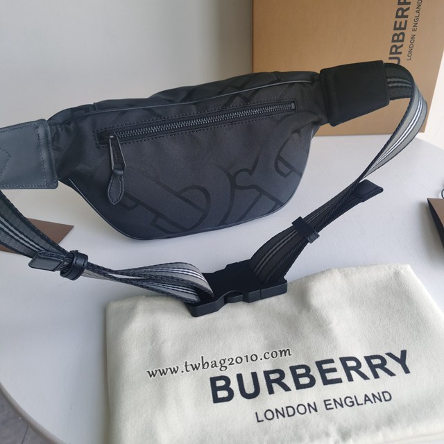 Burberry專門店新款腰包 巴寶莉棉質帆布男士腰包挎包 yxb1455